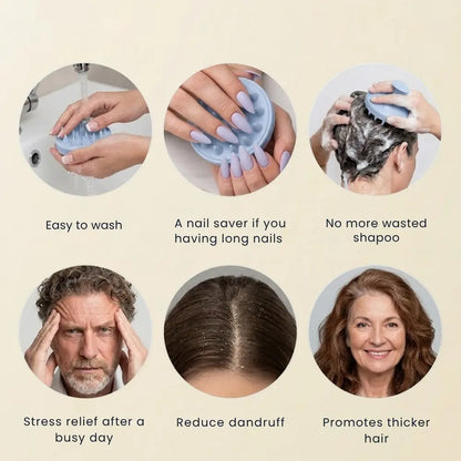 Hair Scalp Scrubber Shampoo Brush