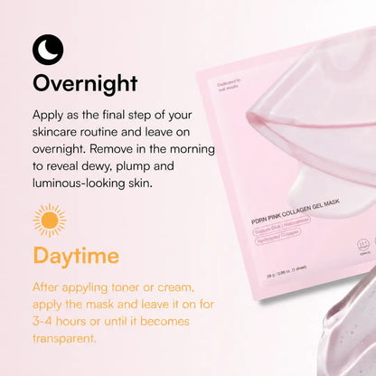 PDRN Pink Collagen Gel Mask -4 Pack