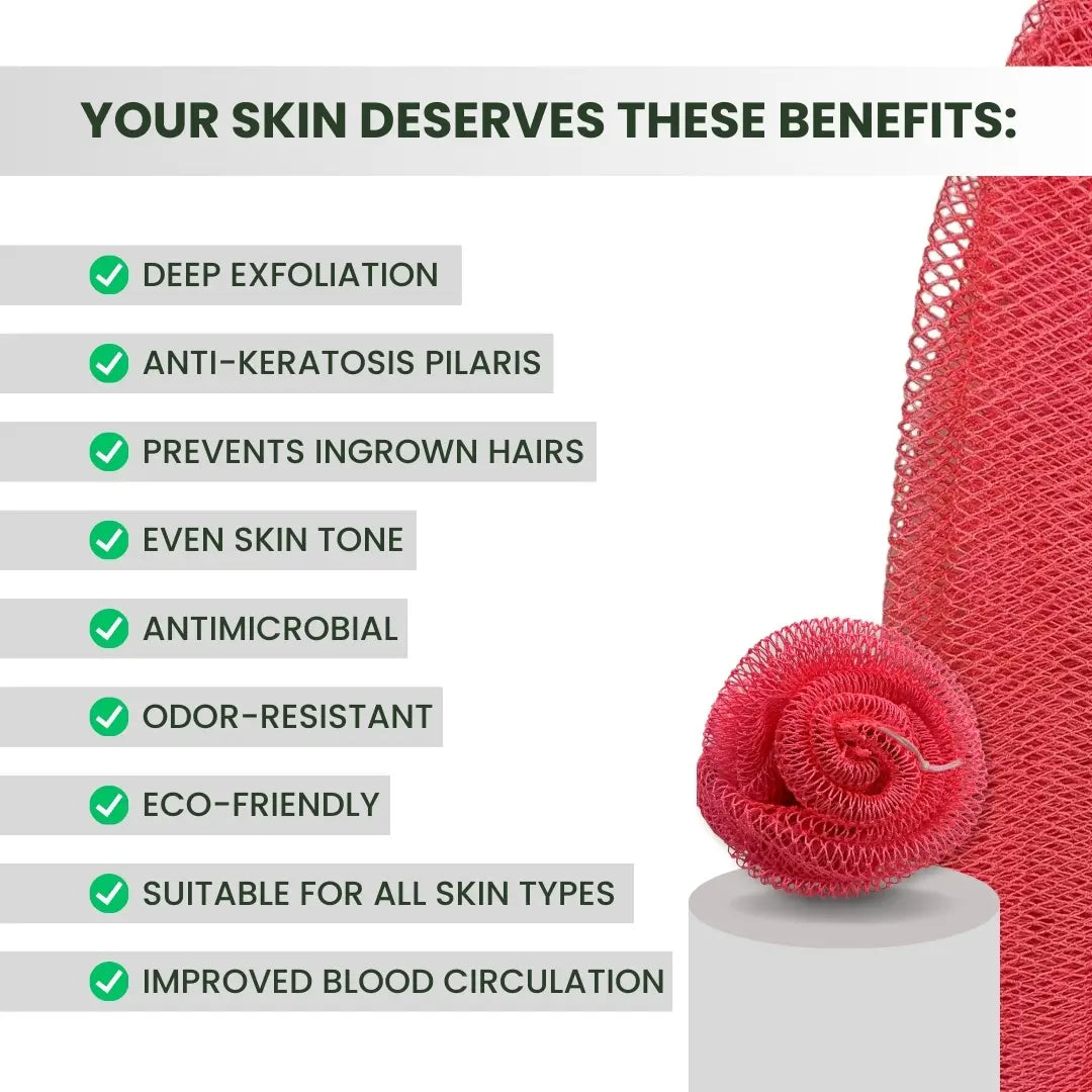 African Exfoliating Net Sponge