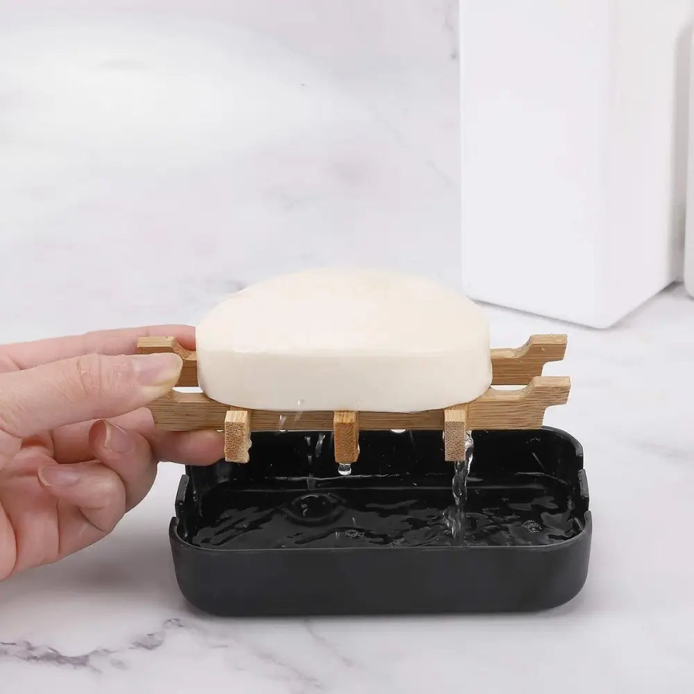 Bamboo Self-Draining Soap Dish
