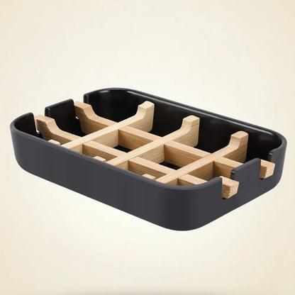 Bamboo Self-Draining Soap Dish