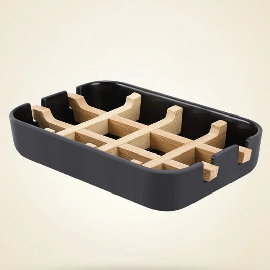 Bamboo Self-Draining Soap Dish