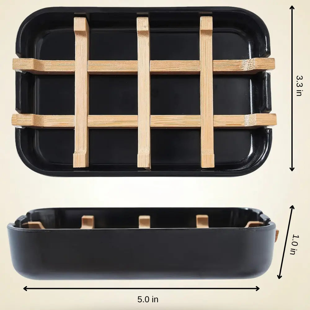 Bamboo Self-Draining Soap Dish